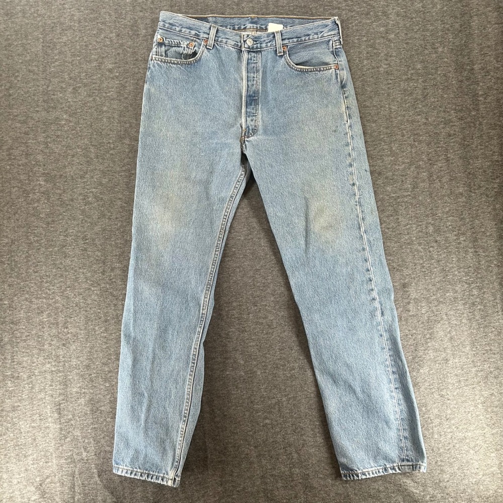 VTG Levis 501XX Mens Straight Leg Button Fly Jeans 35x32 Fits 33x30 Y2K 2002